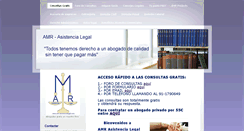 Desktop Screenshot of amr-asistencialegal.com