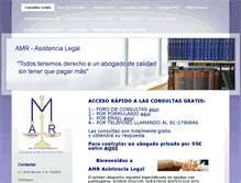 Tablet Screenshot of amr-asistencialegal.com